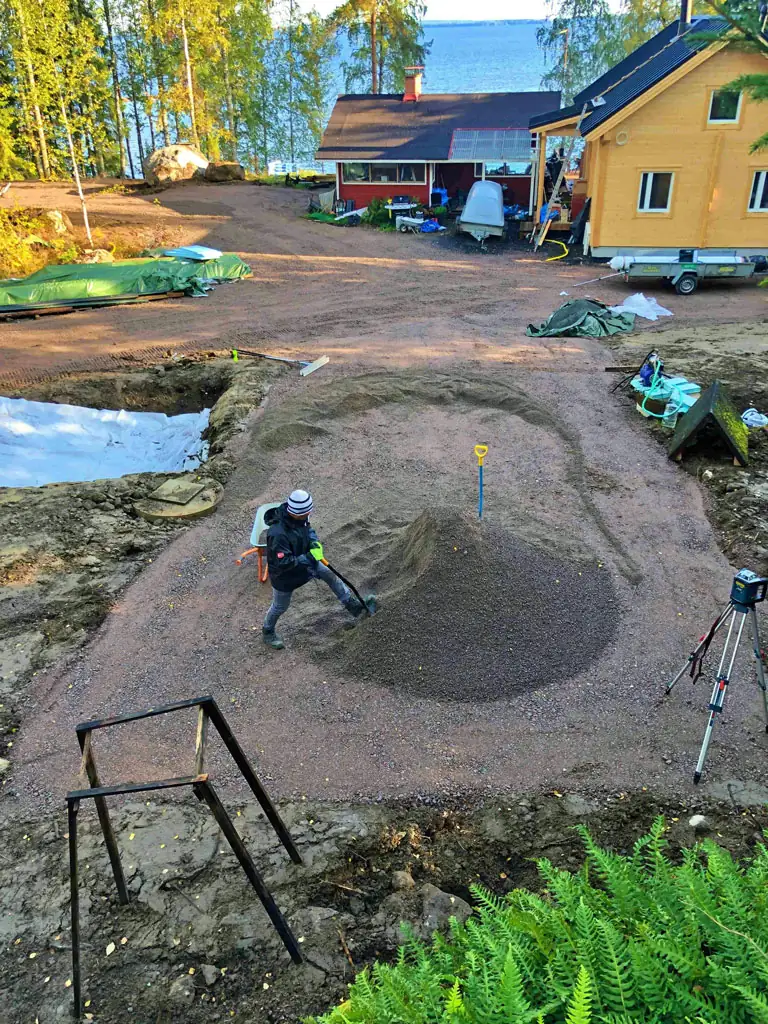 Tekonurmen pohjatyöt